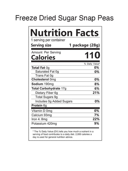 Freeze Dried Sugar Snap Peas